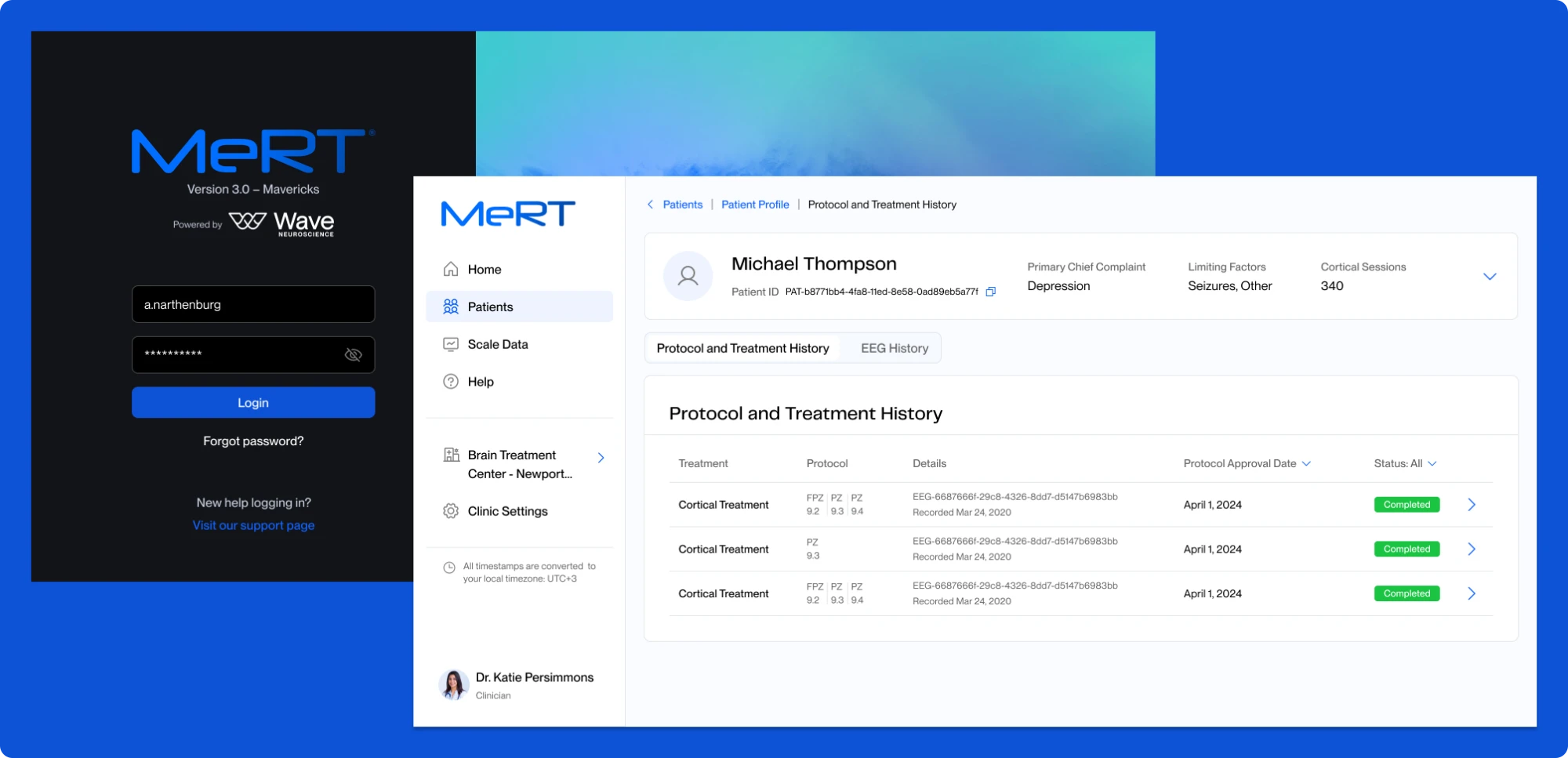 Wave Neuro MeRT clinical platform
